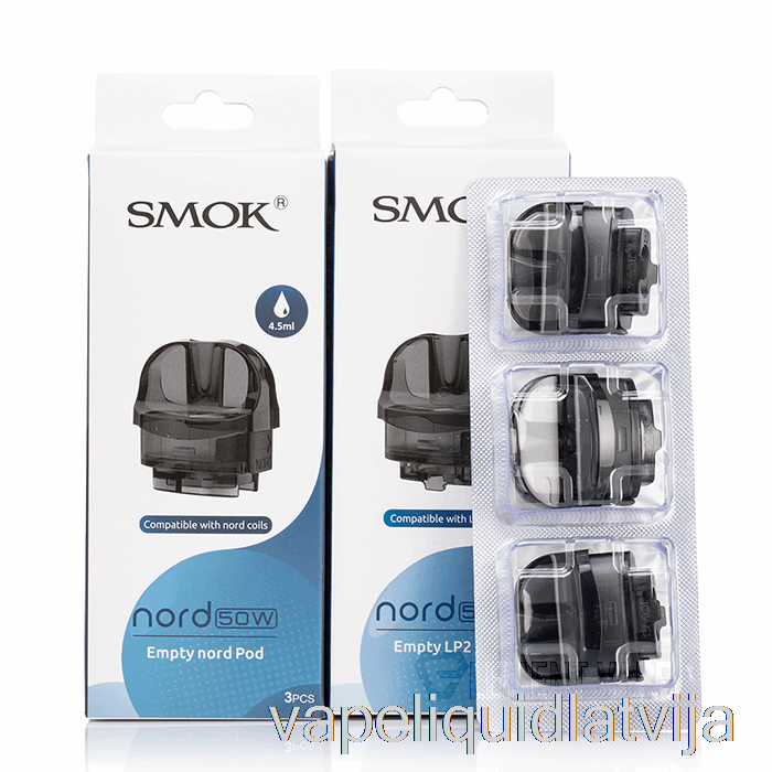 Smok Nord 50w Nomaiņas Pods [rpm] 4ml Rpm Pod Vape šķidrums